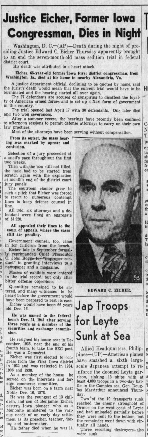 Clipping from The Courier
